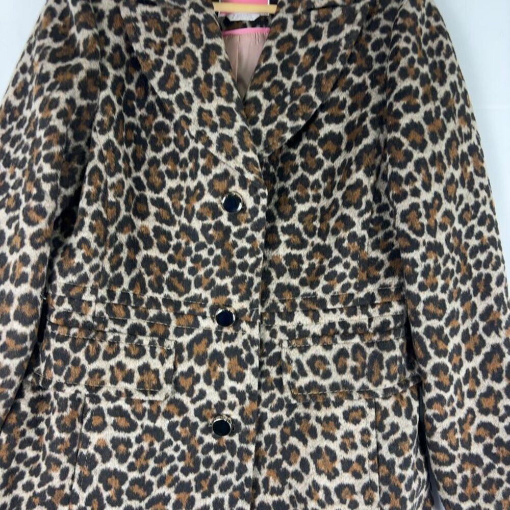 Kate Spade Leopard Print Coat - Picture 2 of 7